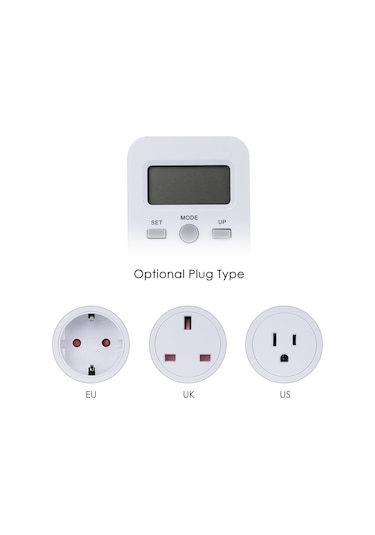 Symbee Akıllı Enerji Takvimi, Elektrik Tüketim Ve Maliyet Ölçer, 4 Görüntü Modu, Lcd Ekran, Ab Fiti 230v , Pmb03