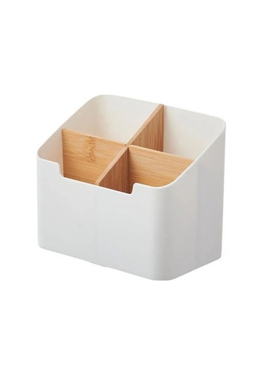 Createtech Depolama Kutusu Tv Klima Uzaktan Kumanda Düzenleyici Beyaz