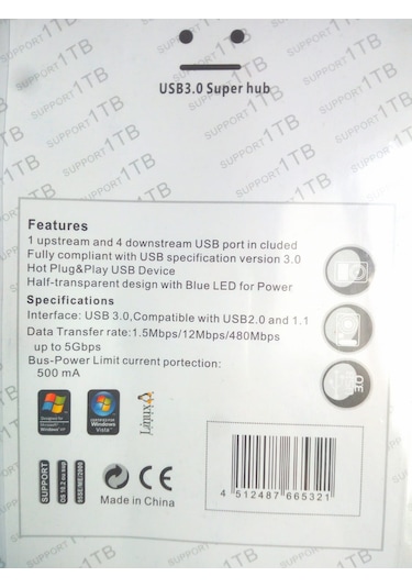 Usb 4 Port Çoklayıcı 3.0 Hub