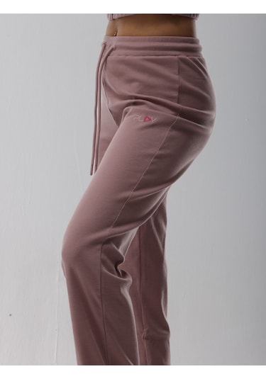 Kaşkorse Pudra Fitilli Eşofman Altı Pudra