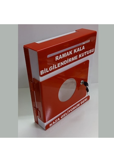 Kırmızı Pleksi A-4 Ramak Kala Kutusu