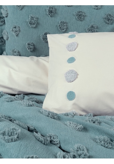 Cotton Box Limi Çift Kişilik Yatak Örtülü Nevresim Takımı Aldo Mint