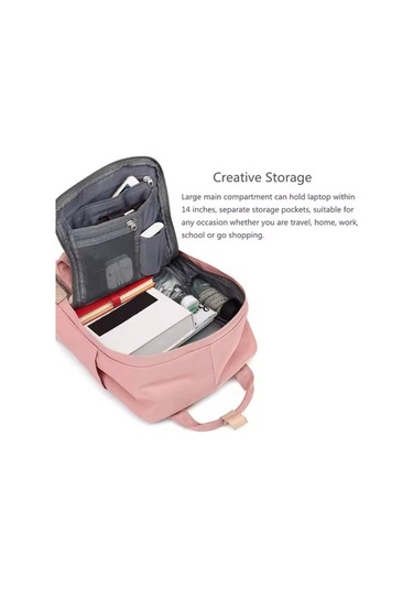 Didadodo Kadınlar İçin Çok Amaçlı Nylon Sırt Çantası - Seyahat, Okul Ve Günlük Kullanım Siyah, Modern Tasarım Siyah