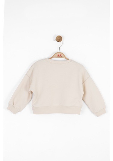 Nk Kids Kız Çocuk Sweatshirt 37602 Krem