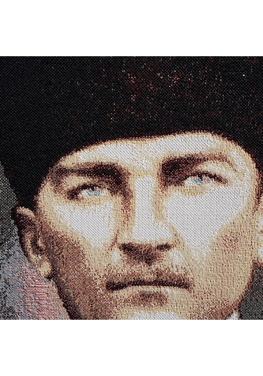 Figüratif Seri-02 Dokuma Goblen Kumaş-Atatürk Portresi2