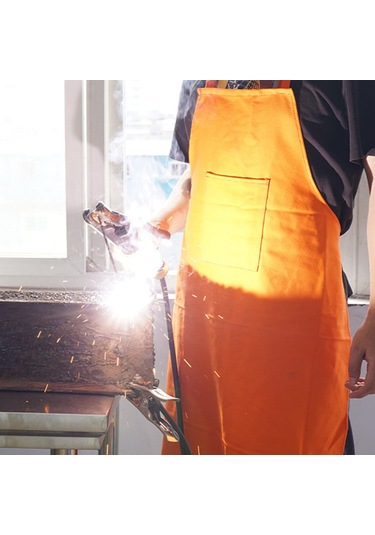 Suntek Kaynak İş Önlüğü Hafif Koruma Ev Deri İşçiliği Turuncu