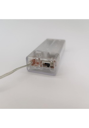 Agoodshop Led Dize Işık 6ft 20 Ledler Mini Pille Çalışan Dize Işık Sıcak Beyaz 1 Adet Polisilikon 2v