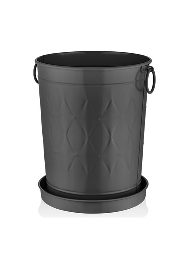 The Mia Prizma Saksı Siyah 37x31x46 Cm