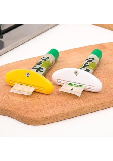 Yeşil Diş Macunu Sıkacağı Manuel Sıkılmış Diş Macunu Tüpü Klipleri Çok Fonksiyonlu Yüz Temizleyici Dağıtıcı Sıkacağı Banyo Aksesuarları Yeşil