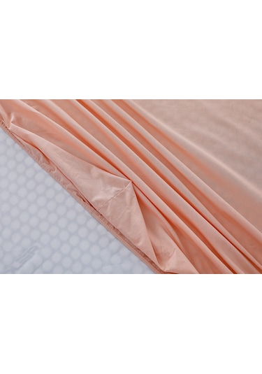 Doqu Home Colourful Fitted Çarşaf Tek King Size - Somon