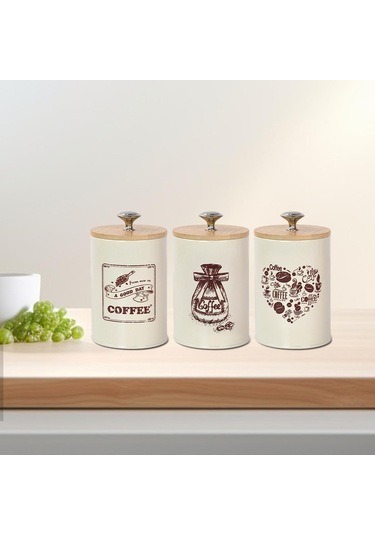 Suntek 3 Adet Mutfak Kutuları Çiftlik Evi Tezgahı Kiler Için Bej