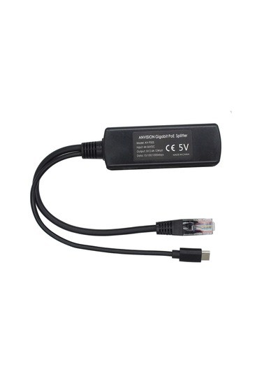 2 Pack 5v Gigabit Poe Splitter, Usb Tip C, 48v İla 5v 2.4a Adaper, Ieee 802.3af Uyumlu