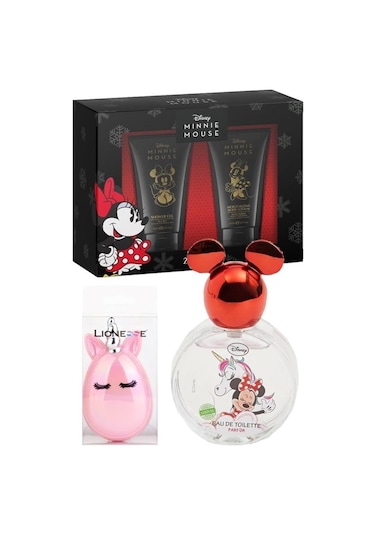 Disney Minnie Mouse Çocuk Parfüm EDT 50 ML + Unicorn Tarak + Vücut Bakım Seti