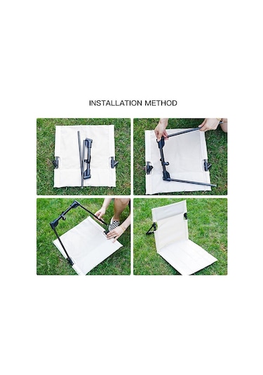 Siyah Katlanır Kamp Sandalyeleri Hafif Açık Veranda Bahçe Plaj Sandalyesi Balıkçılık Koltuğu Siyah