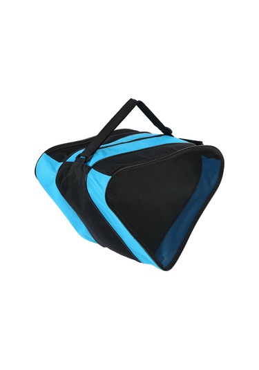 Aubyhe Üç Bölmeli Oxford Kumaş Paten Çantası - Spor Ekipmanı Ve Giyim İçin Geniş Kapasite, Havalandırıcı Ağı Bölmeler, Ayarlanabilir Askı Mavi