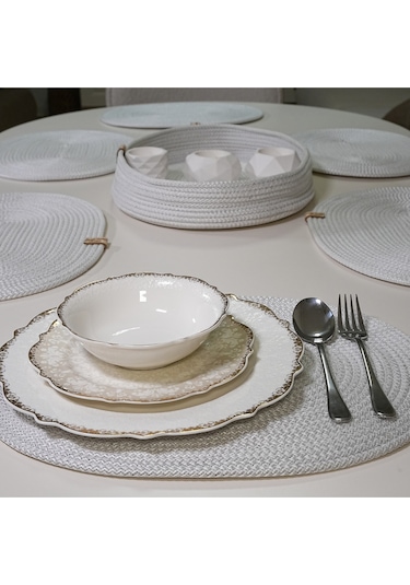 Zengin Design Home Zdh-625 Yuvarlak Runner & Amerikan Servisi Beyaz