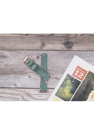 Apple Watch Uyumlu Deri Kordon 42-44-45mm Orfe Cz12 Diğer