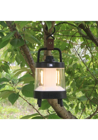 Yuntech01 Siyah Usb Çıkışlı 4000mah Li-poly Bataryalı, Sürekli Parlaklık Ayarlı, 360 Yumuşak Aydınlatma, Mosquitoya Dayanıklı, Tahta/süspansiyon Kullanımı, Çadır, Manav, Ev İçin Taşınabilir Fener Çok Renkli