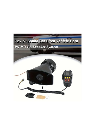 Xuweiwei 12v Hoparlör Ve Mikrofonlu Araç Alarmı - Yüksek Sesli Motosiklet Alarmı, Abs Malzeme