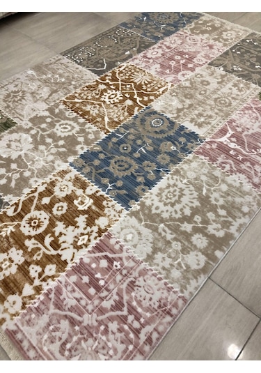 Kaşmir Halı Armina 160X235 Ae 0359 Patchwork Pudra Vizon 4 M2 Hal