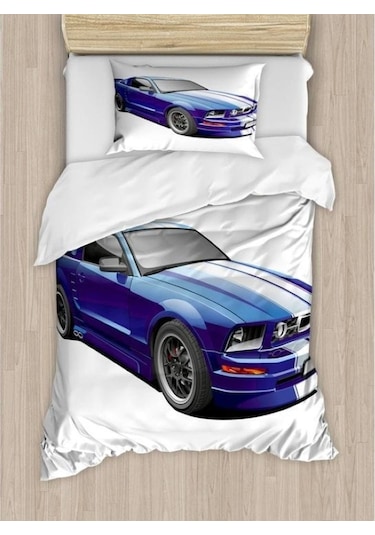 Ford Tek Kişilik 3 Parça Saten & Pamuk Nevresim Takımı