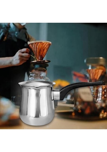 Homyl Leziz Günlük Ocak Üstü Kahveler İçin Türk Kahvesi Gümüş