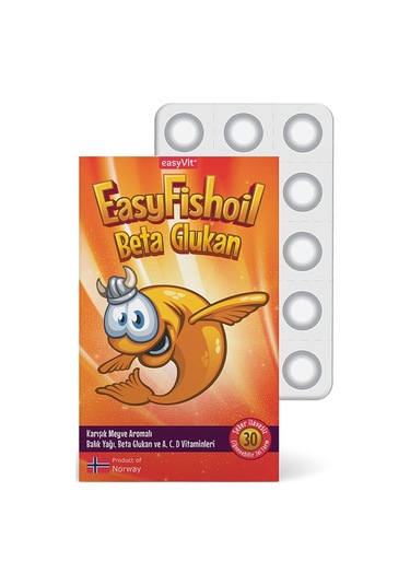 Easy Fish Oil Beta Glukan Çiğnenebilir 30 Jel Form