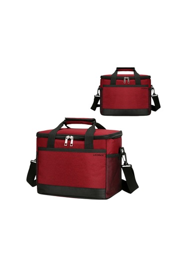 Lıcorıce Açık Taşınabilir Piknik Yalıtım Soğutma Çanta-s Kırmızı