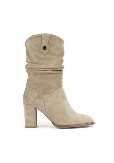 Ziya, Kadın Hakiki Deri Çizme 1531050z25100670k Bej 1531050z25100670k 340 Bej