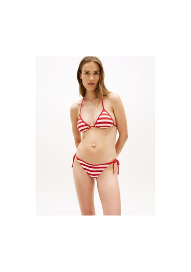 Tommy Hilfiger Kadın V String Side Bikini Altı-13128 Kırmızı
