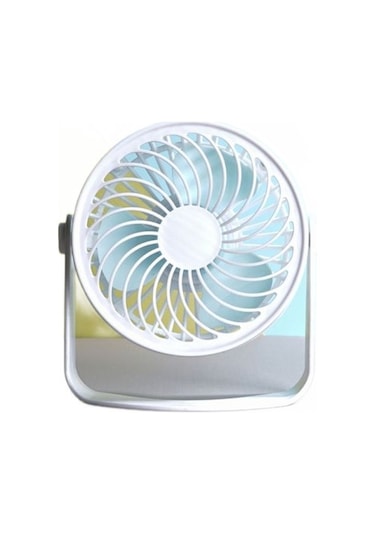 Güçlü Rüzgar Sessiz Usb Masa Masası Sessiz 2 Hız Ayarlanabilir 360 Derece Dönebilen Mini Kişisel Fan Ev Ofis Ah7ysr Beyaz