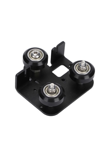 Ender3 V2 İçin Kasnaklı Siyah Metal 3d Yazıcı Ekstrüder Sırt Destek Plakası