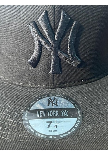 Ny Yankees Siyah Hiphop Snapback Rapper Basket Kanvas Cap Şapka