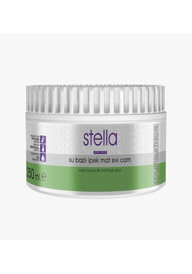 Stella Su Bazlı Sıvı Cam İpek Mat Boya Şeffaf 250 Ml