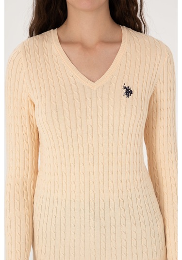 U.s. Polo Assn. Kadın Yavruağzı Kazak /triko 50313625-vr053 Yavruagzı