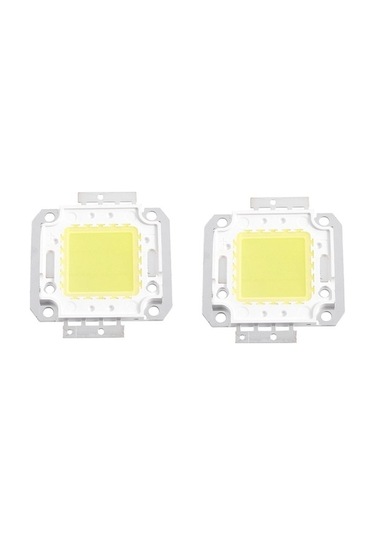 Ulzyvf Smd Siyah Şekli Modül Led Lambası Kare Işık Dc Cob Çip Beyaz 30-36v 2x 20w Mz Siyah