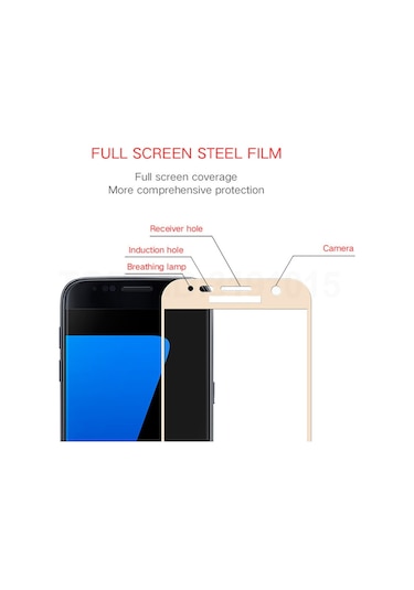 Galaxy A7 2016 Ekranı Tam Kaplayan Cam Koruyucu