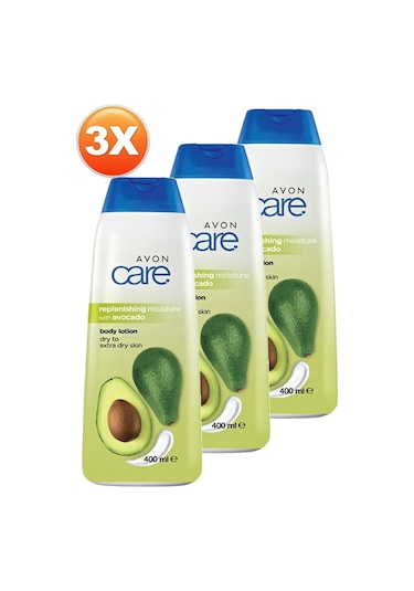 Avon Care Kuru Ciltler için Avokado Özlü Vücut Losyonu 400 ML Üç