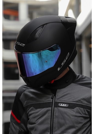 Ls2 Rapıd Race Kask Gökkuşağı Camlı Mat Siyah