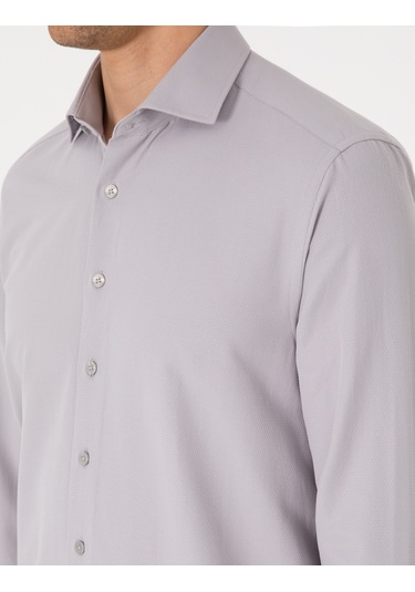 Pierre Cardin Erkek Gri Gömlek Desenli 50307108-vr024 Gri