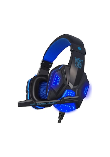 Suntek Pc Için Mic Led Işıklı Kulak Üstü Oyun Kulaklığı