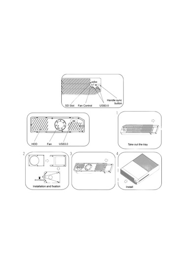 Xbox One Uyumlu Multifonksiyonel Hard Disk Kutusu Xbox One Fan