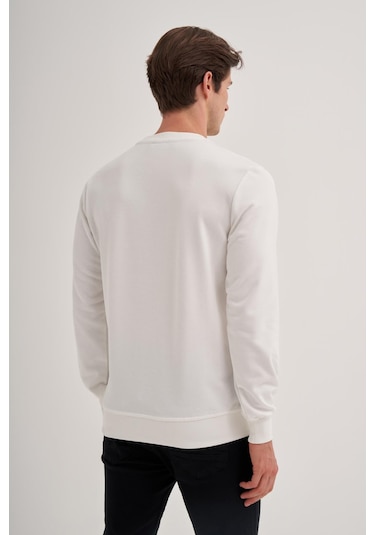 Cazador Erkek 3 İplik Sweatshirt 5016 Ekru Ekru