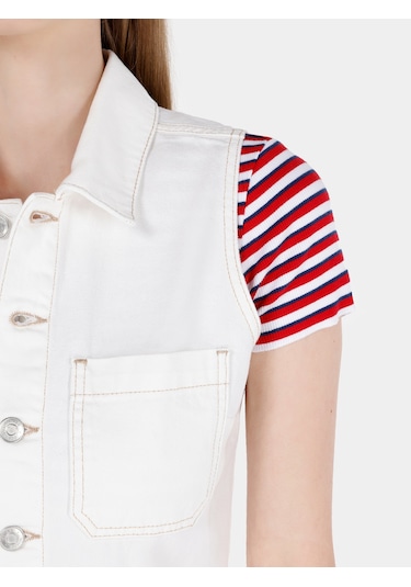 Colins Beyaz Kadın Pantolon Cl1069642 Q1.v1 Dn43471 Denim