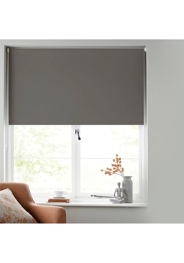 Venassa Antrasit Blackout Stor Perde Güneş Geçirmez Perde Zebra