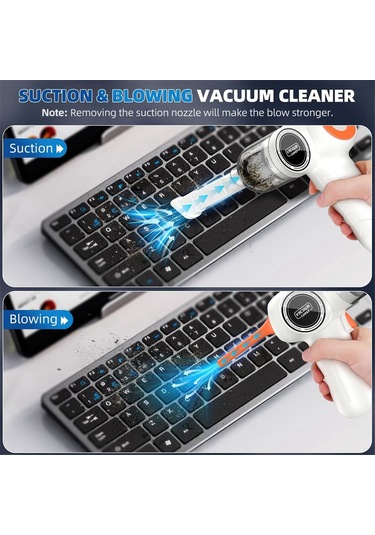 Amigaelegant Araba Ev İçin Kablosuz Araba Elektrikli Süpürgesi