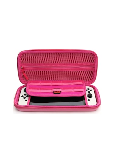 Nintendo Switch/switch Oled Oyun Konsolu Koruyucu Taşıma Ve Seyahat Çantası Pembe
