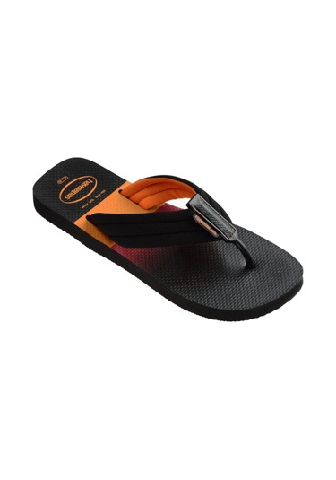 Urban Print Siyah Erkek Parmak Arası Terlik 4148359-0090-2176 Siyah