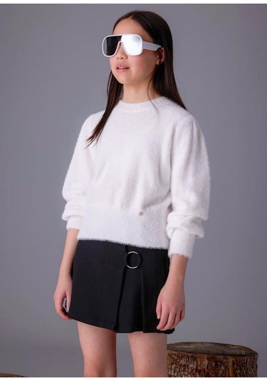 Kız Kazak 25kmyr7308 Krem