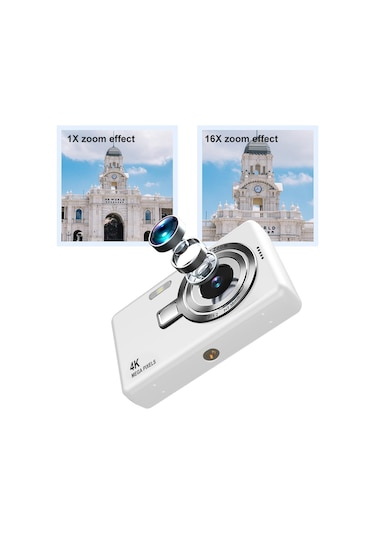 Çok İşlevli Ccd Kamera, 2.4 İnç Lcd Ekran Öğrenci Dijital Kamera, 16x Dijital